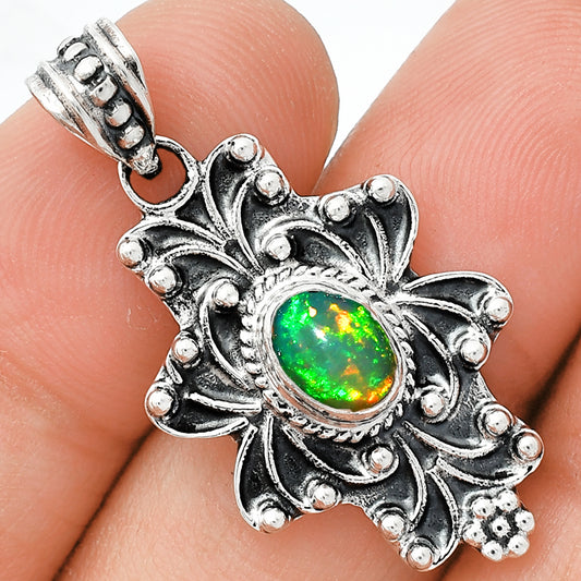 Natural Ethiopian Opal Pendant P-1558 SDP153158