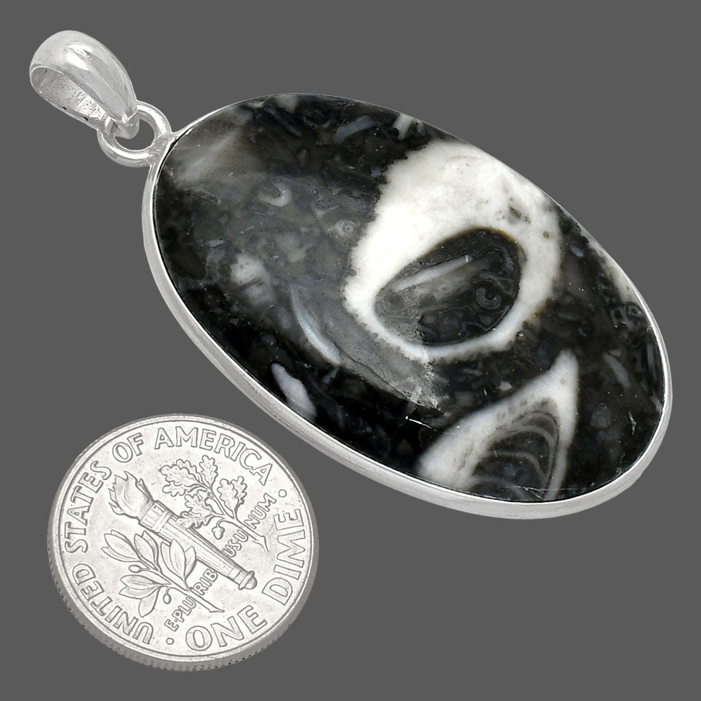 Natural Mexican Cabbing Fossil Pendant P-1001 SDP153211