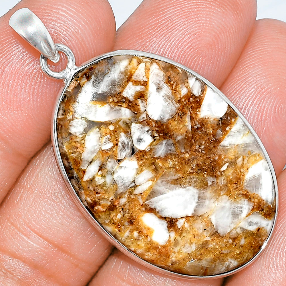 Natural Brecciated Mookaite Pendant P-1001 SDP153292