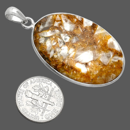 Natural Brecciated Mookaite Pendant P-1001 SDP153292