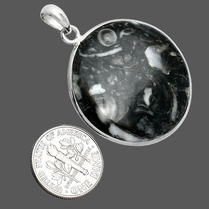 Natural Mexican Cabbing Fossil Pendant P-1001 SDP153321