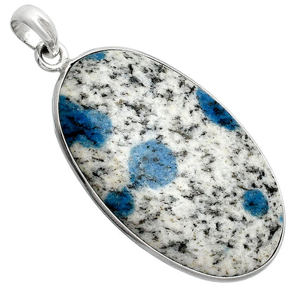 Natural K2 Blue - Azurite In Quartz Pendant P-1001 SDP153333