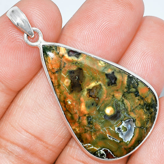 Natural Rhyolite - Rainforest Jasper Pendant P-1001 SDP153366
