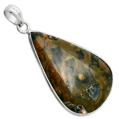 Natural Rhyolite - Rainforest Jasper Pendant P-1001 SDP153366