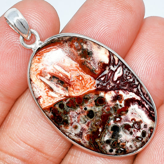 Natural Leopard Skin Jasper Pendant P-1001 SDP153486