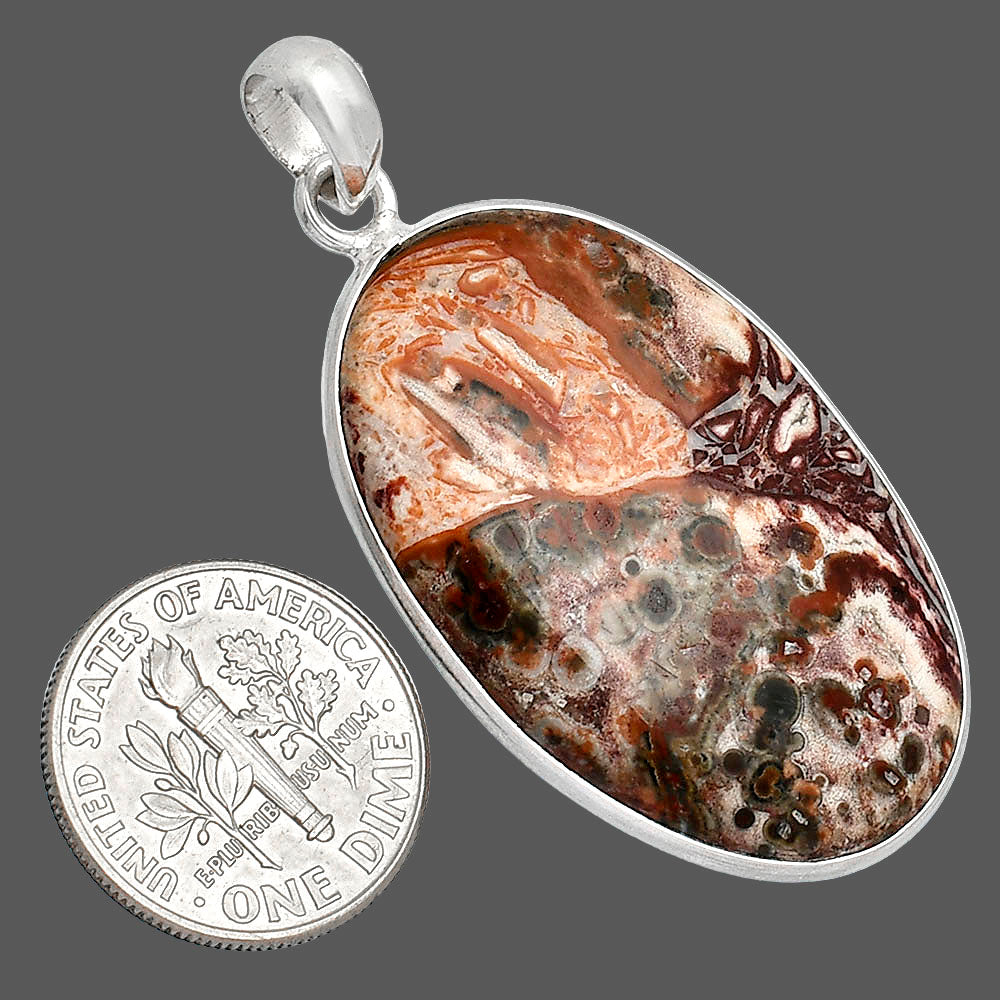 Natural Leopard Skin Jasper Pendant P-1001 SDP153486