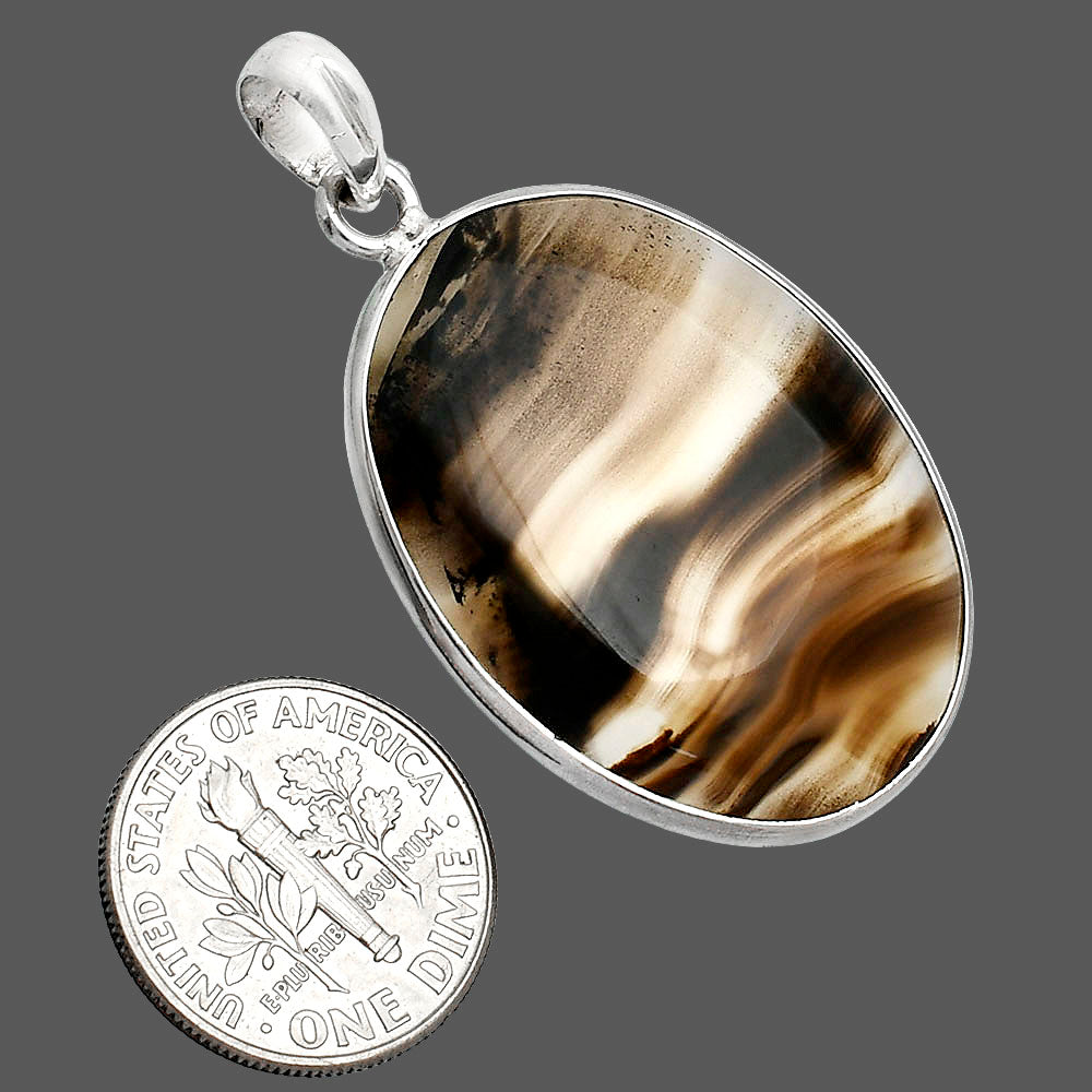 Natural Montana Agate - USA Pendant P-1001 SDP153489