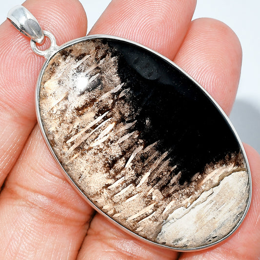 Natural Root Plume Agate Pendant P-1001 SDP153497