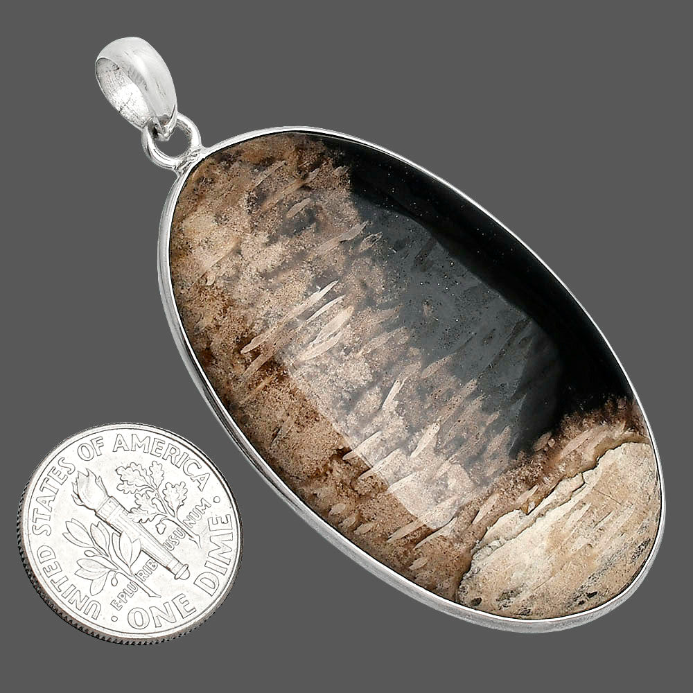 Natural Root Plume Agate Pendant P-1001 SDP153497