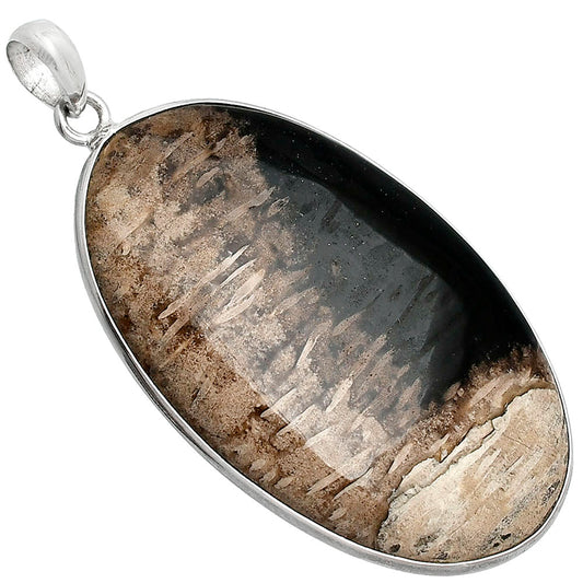 Natural Root Plume Agate Pendant P-1001 SDP153497