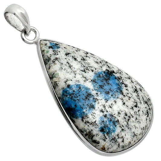 Natural K2 Blue - Azurite In Quartz Pendant P-1001 SDP153574