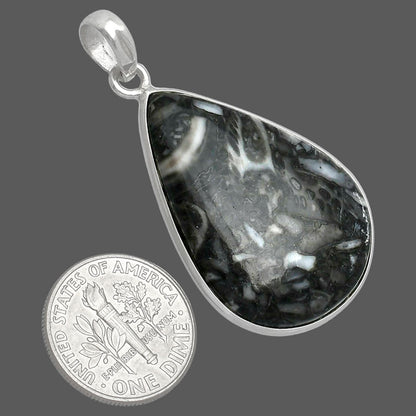Natural Mexican Cabbing Fossil Pendant P-1001 SDP153587
