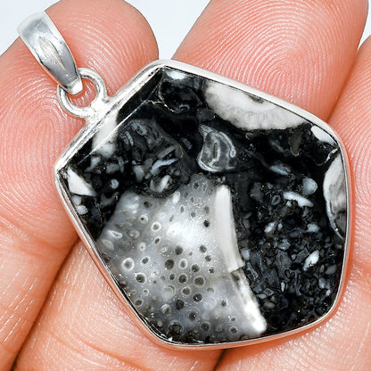 Natural Mexican Cabbing Fossil Pendant P-1001 SDP153607
