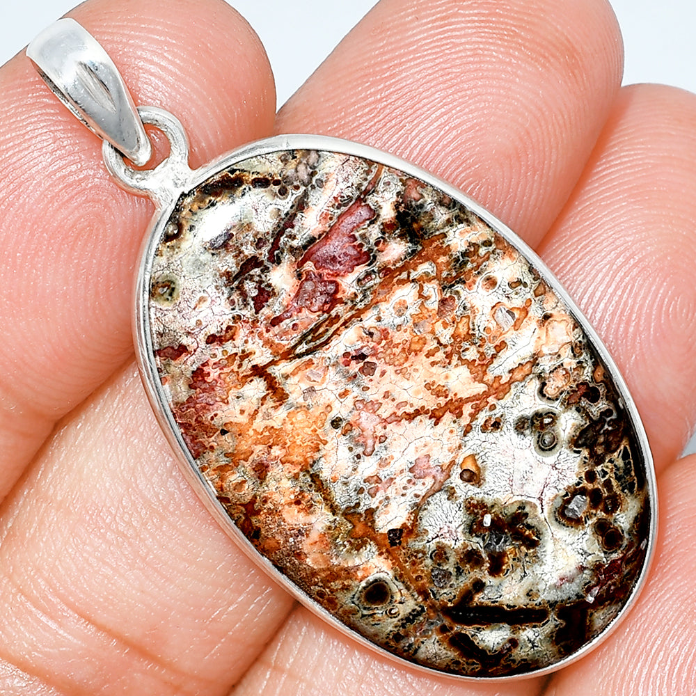 Natural Leopard Skin Jasper Pendant P-1001 SDP153638