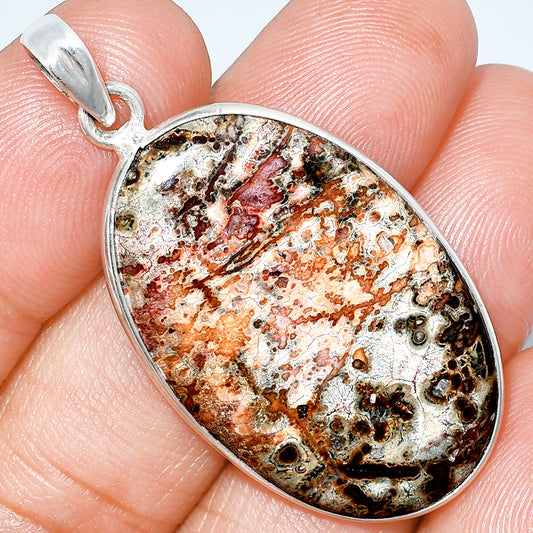 Natural Leopard Skin Jasper Pendant P-1001 SDP153638