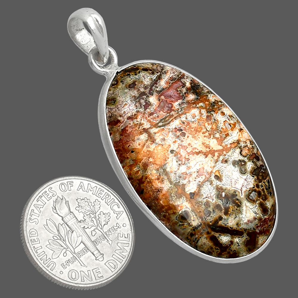 Natural Leopard Skin Jasper Pendant P-1001 SDP153638