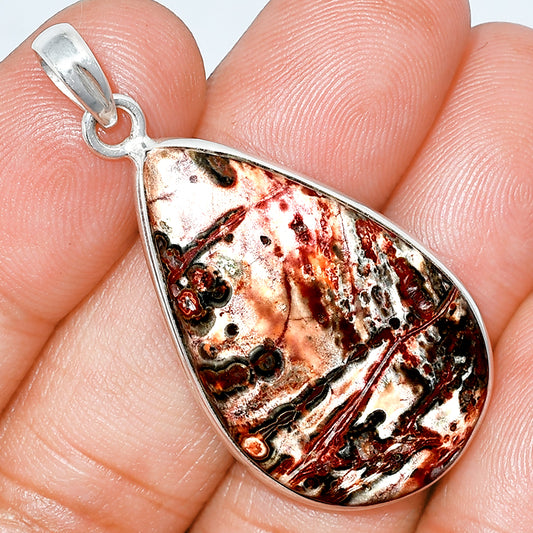 Natural Leopard Skin Jasper Pendant P-1001 SDP153649