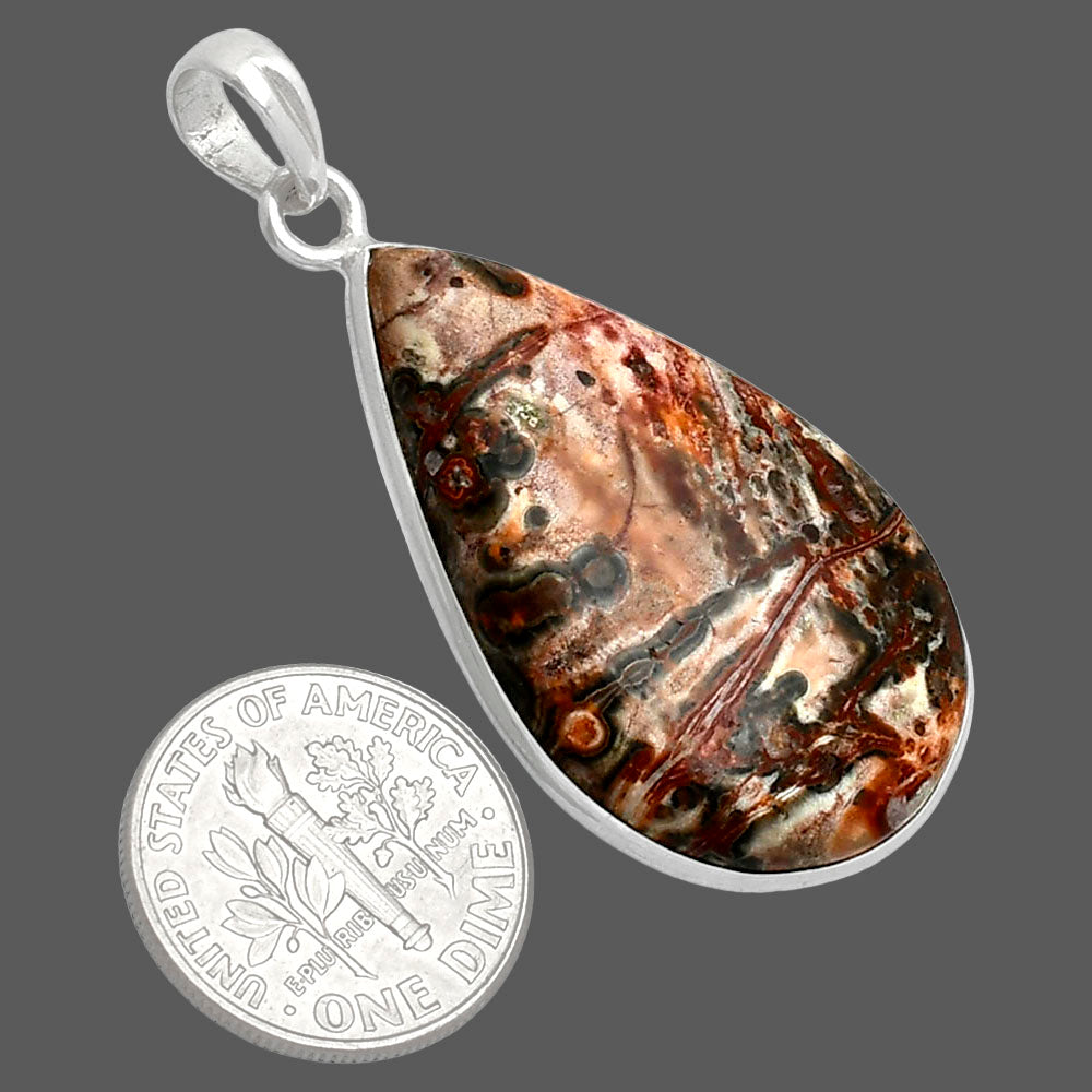 Natural Leopard Skin Jasper Pendant P-1001 SDP153649
