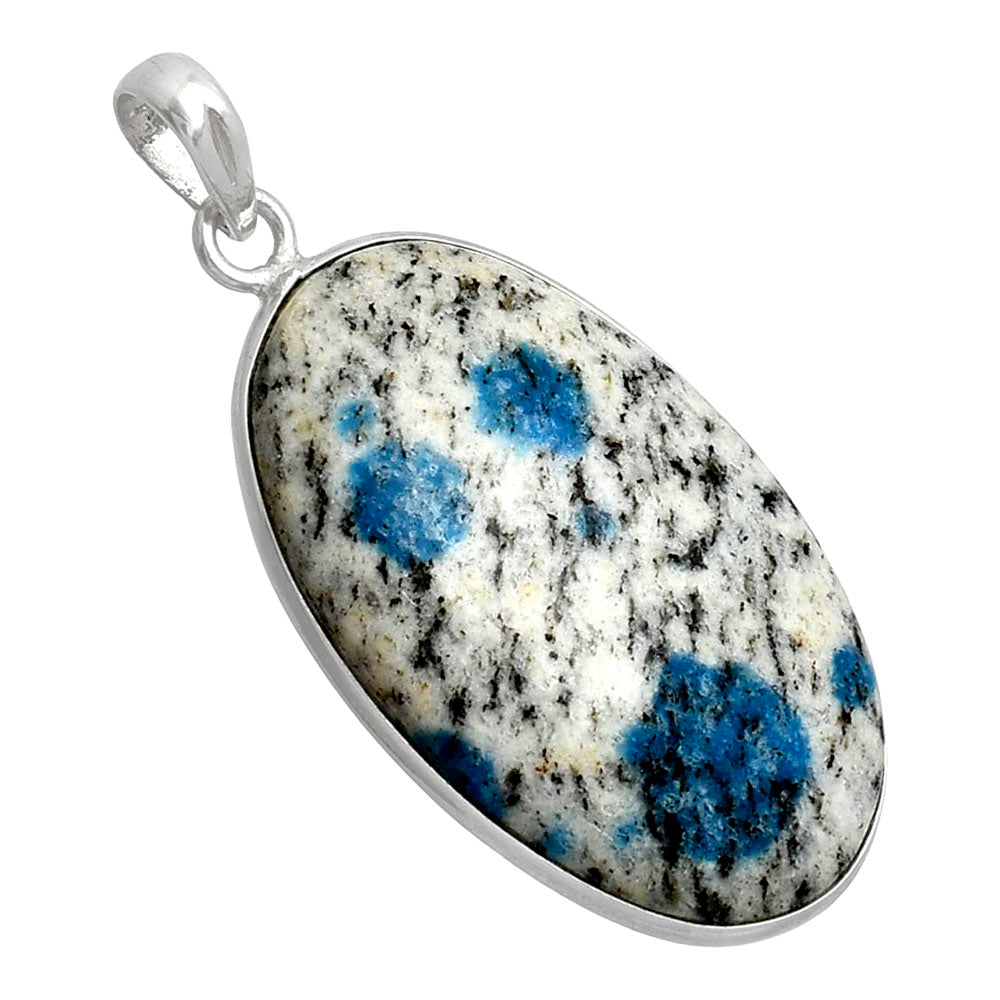 Natural K2 Blue - Azurite In Quartz Pendant P-1001 SDP153657