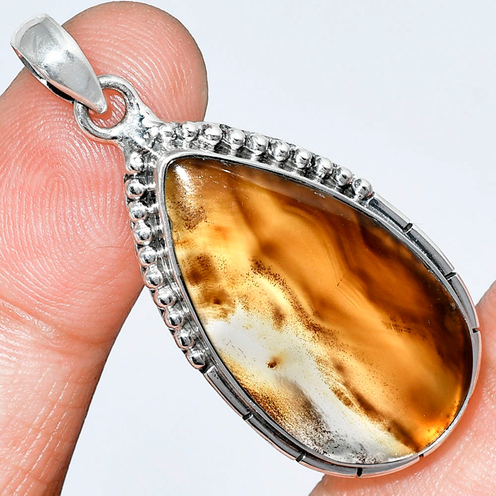 Natural Montana Agate - USA Pendant P-1058 SDP153779