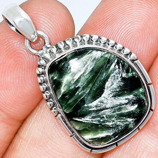 Natural Russian Seraphinite Pendant P-1058 SDP153782