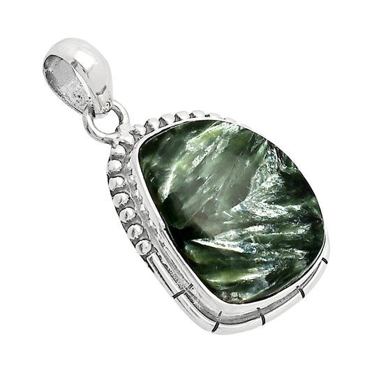 Natural Russian Seraphinite Pendant P-1058 SDP153782