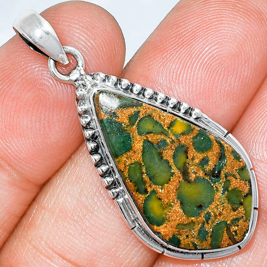 Natural Bamboo Jasper Pendant P-1058 SDP153792