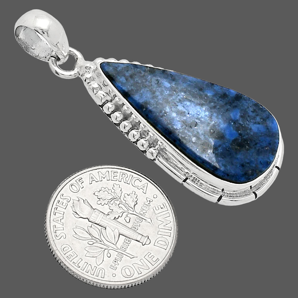 Natural Dumortierite Quartz Pendant P-1058 SDP153799