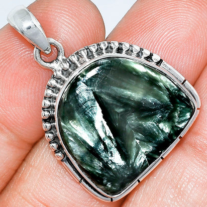 Natural Russian Seraphinite Pendant P-1058 SDP153805