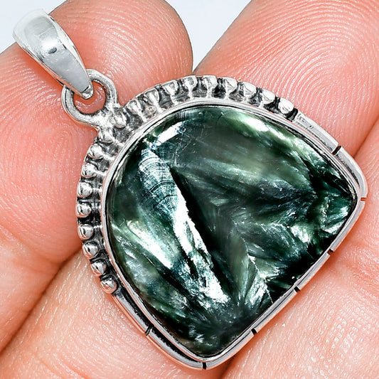 Natural Russian Seraphinite Pendant P-1058 SDP153805