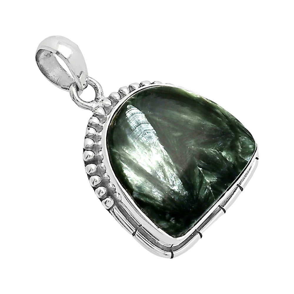 Natural Russian Seraphinite Pendant P-1058 SDP153805