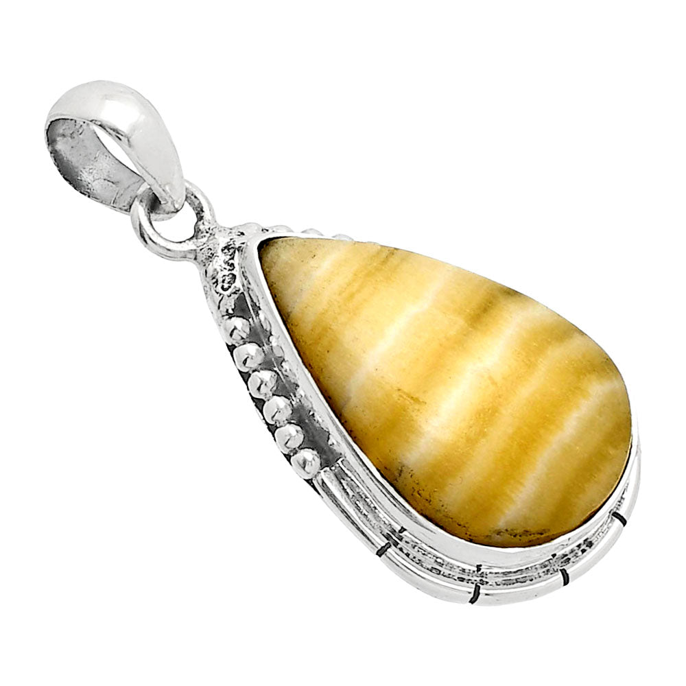 Natural Yellow Aragonite Pendant P-1058 SDP153846