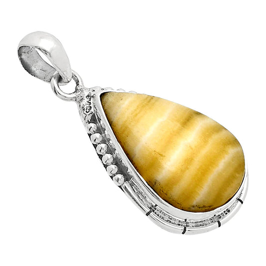 Natural Yellow Aragonite Pendant P-1058 SDP153846