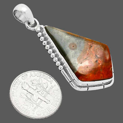 Natural Polygram Jasper Pendant P-1058 SDP153854