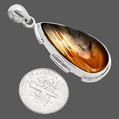 Natural Montana Agate - USA Pendant P-1072 SDP153869