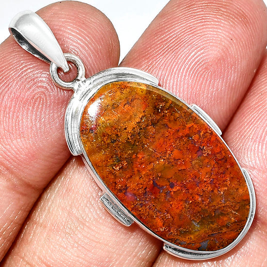 Natural Red Moss Agate Pendant P-1072 SDP153890