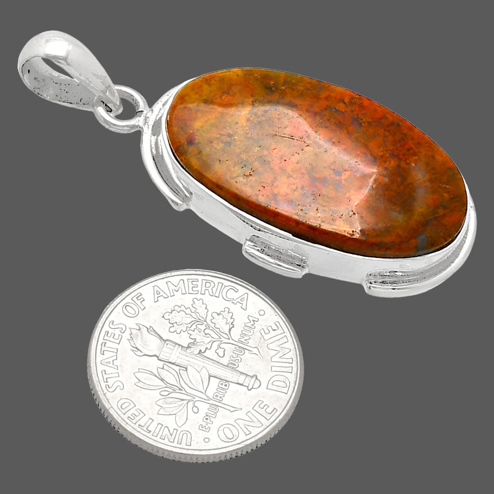 Natural Red Moss Agate Pendant P-1072 SDP153890