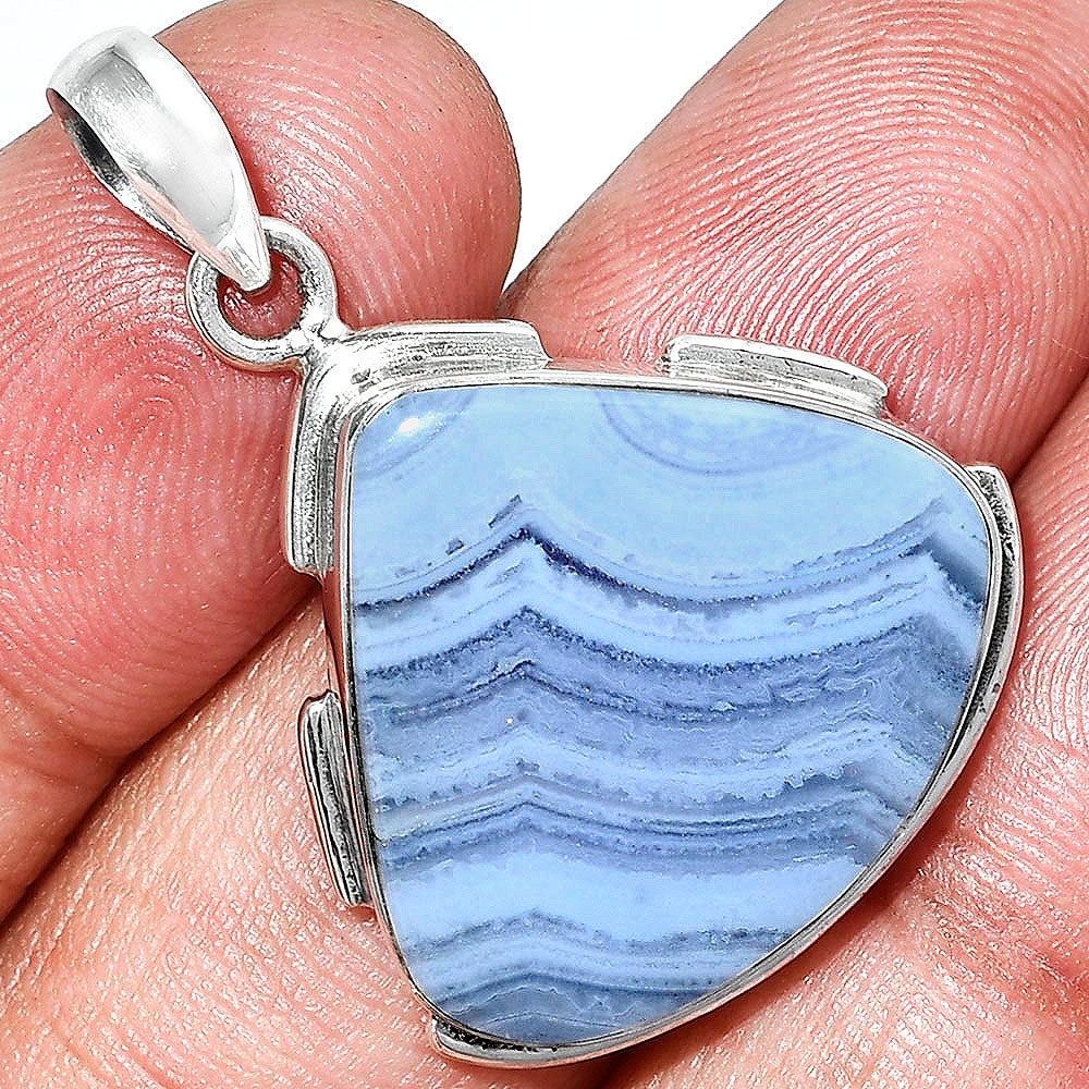 Blue Lace Agate - South Africa Pendant P-1072 SDP153901