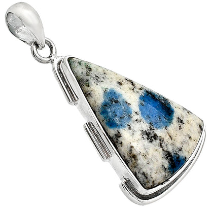 Natural K2 Blue - Azurite In Quartz Pendant P-1072 SDP153904