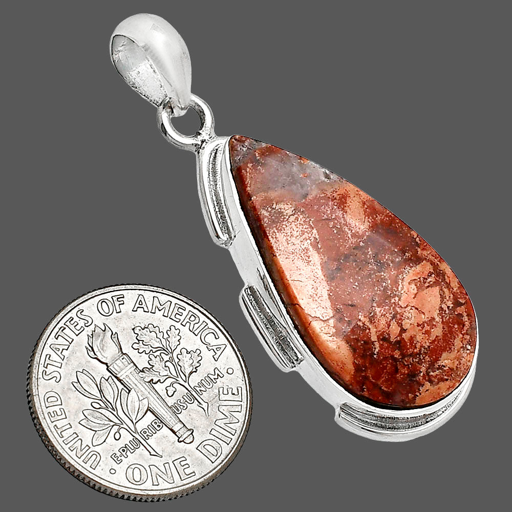 Natural Snake Skin Jasper Pendant P-1072 SDP153907