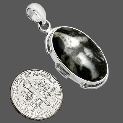 Natural Mexican Cabbing Fossil Pendant P-1072 SDP153920