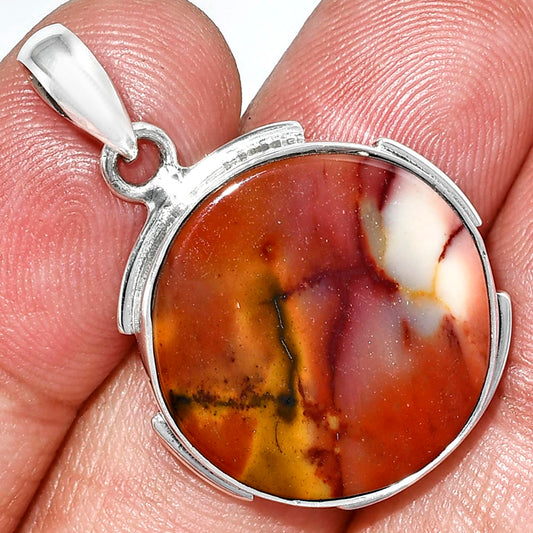 Natural Red Mookaite Pendant P-1072 SDP153946