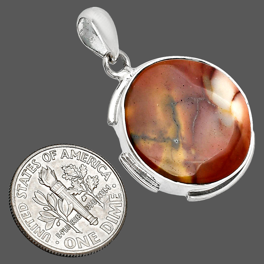 Natural Red Mookaite Pendant P-1072 SDP153946