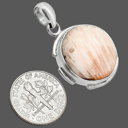 Natural Orange Scolecite - India Pendant P-1072 SDP153975