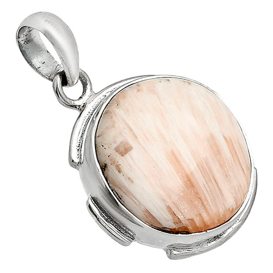 Natural Orange Scolecite - India Pendant P-1072 SDP153975
