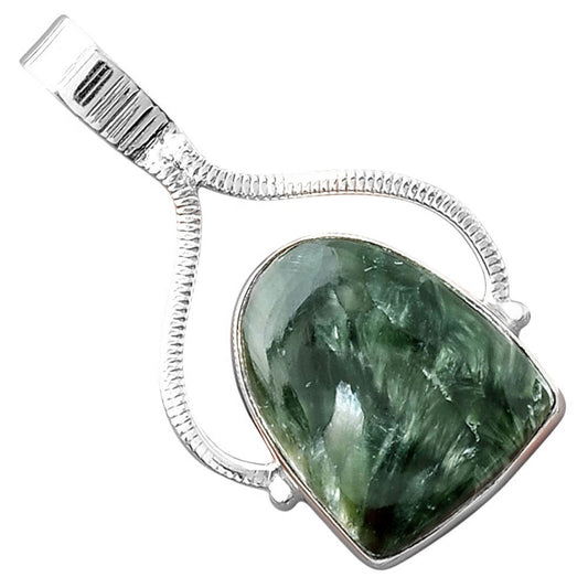 Natural Russian Seraphinite Pendant P-1680 SDP154003