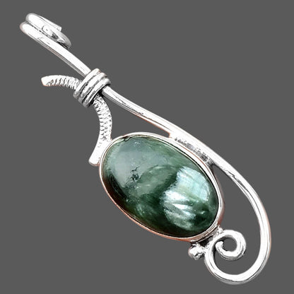 Natural Russian Seraphinite Pendant P-1682 SDP154004