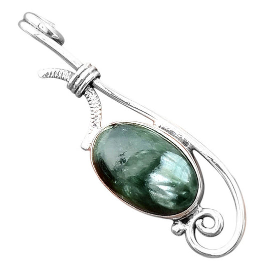 Natural Russian Seraphinite Pendant P-1682 SDP154004