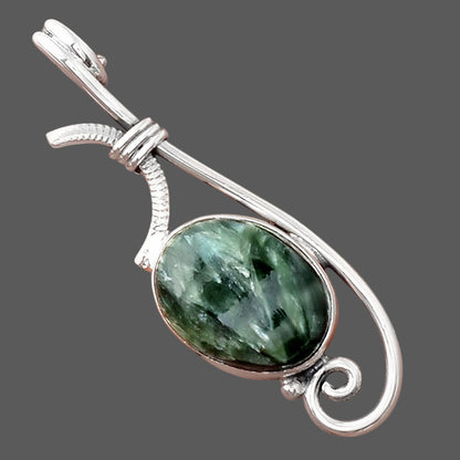 Natural Russian Seraphinite Pendant P-1682 SDP154006