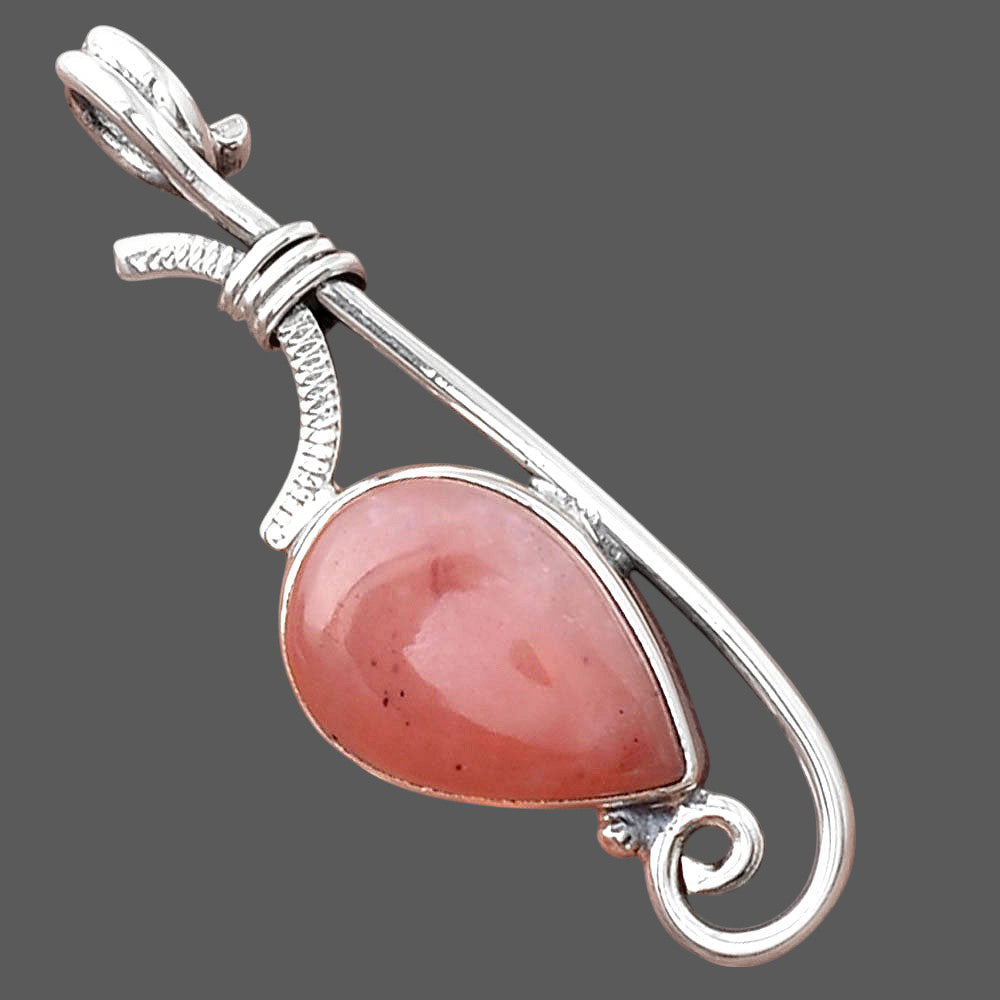 Natural Guava Quartz - Brazil Pendant P-1682 SDP154011